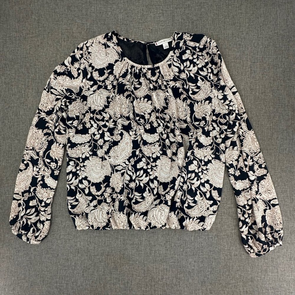 Tommy Hilfiger‎ Blouse Long Sleeve Round Neck Floral & Paisley Print small